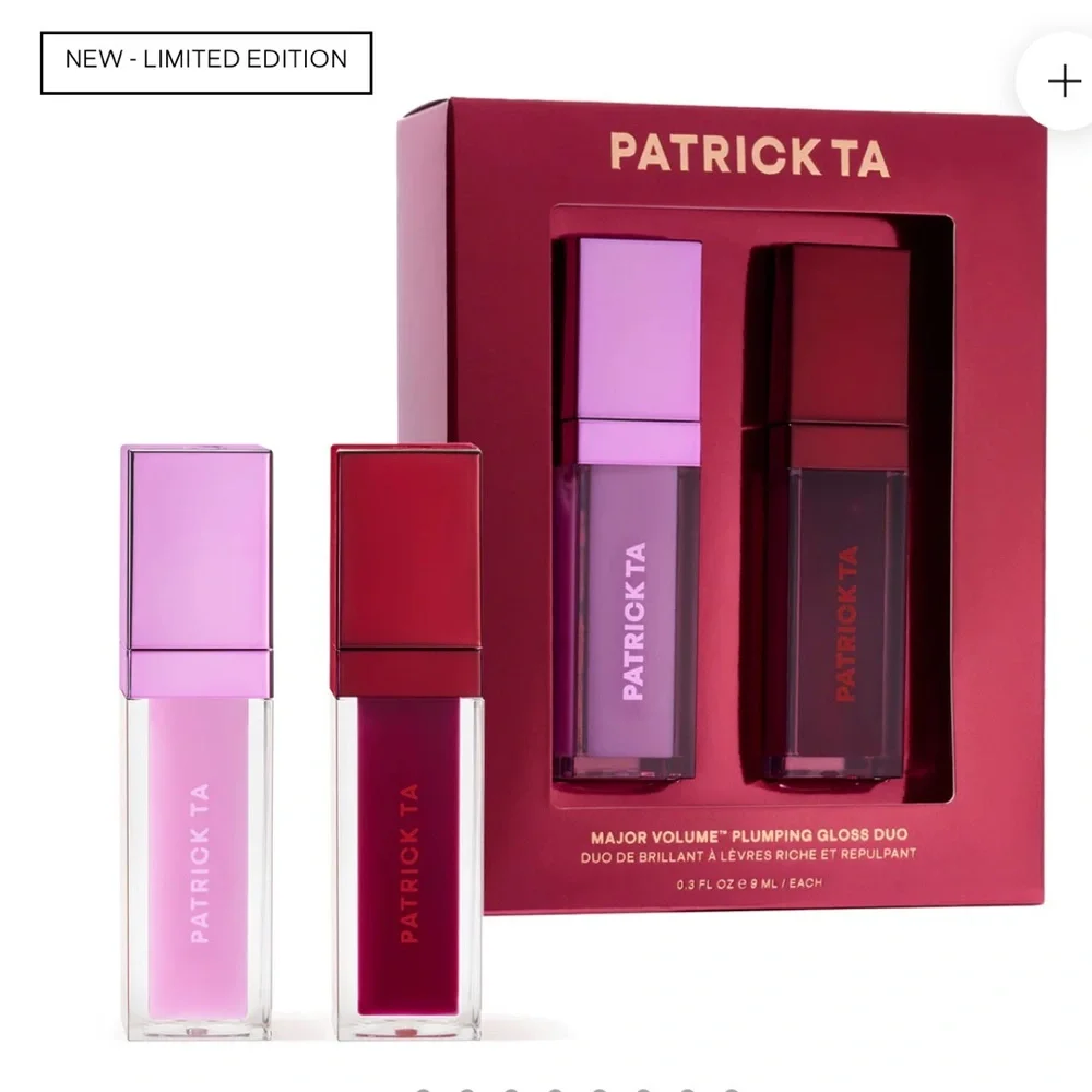 Patrick Ta Major Volume Plumping Gloss Duo in HEADLINER & MAIN STAGE 8ml x 2 NEW